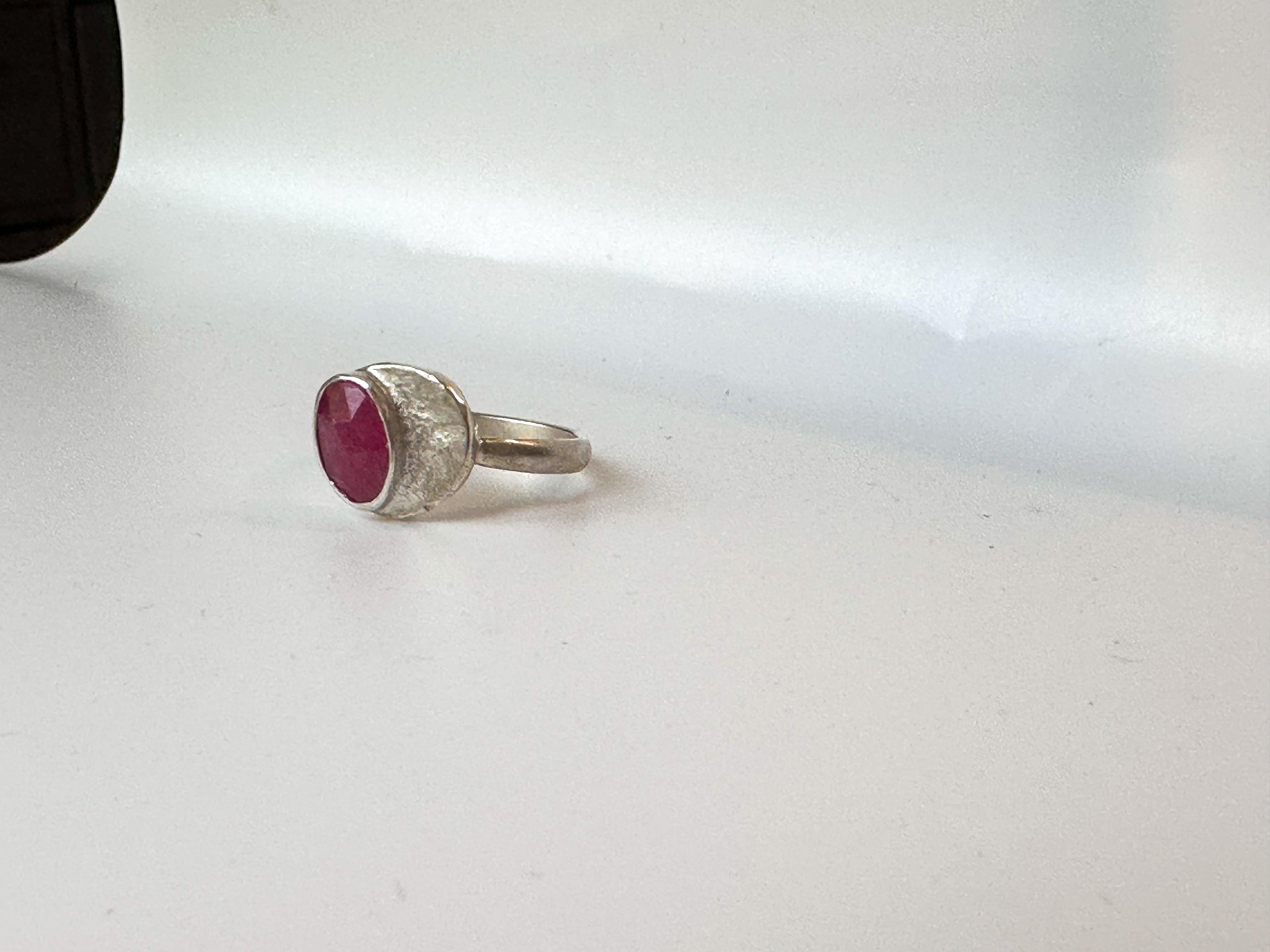 Pink Tourmaline Ingot Ring | size 7