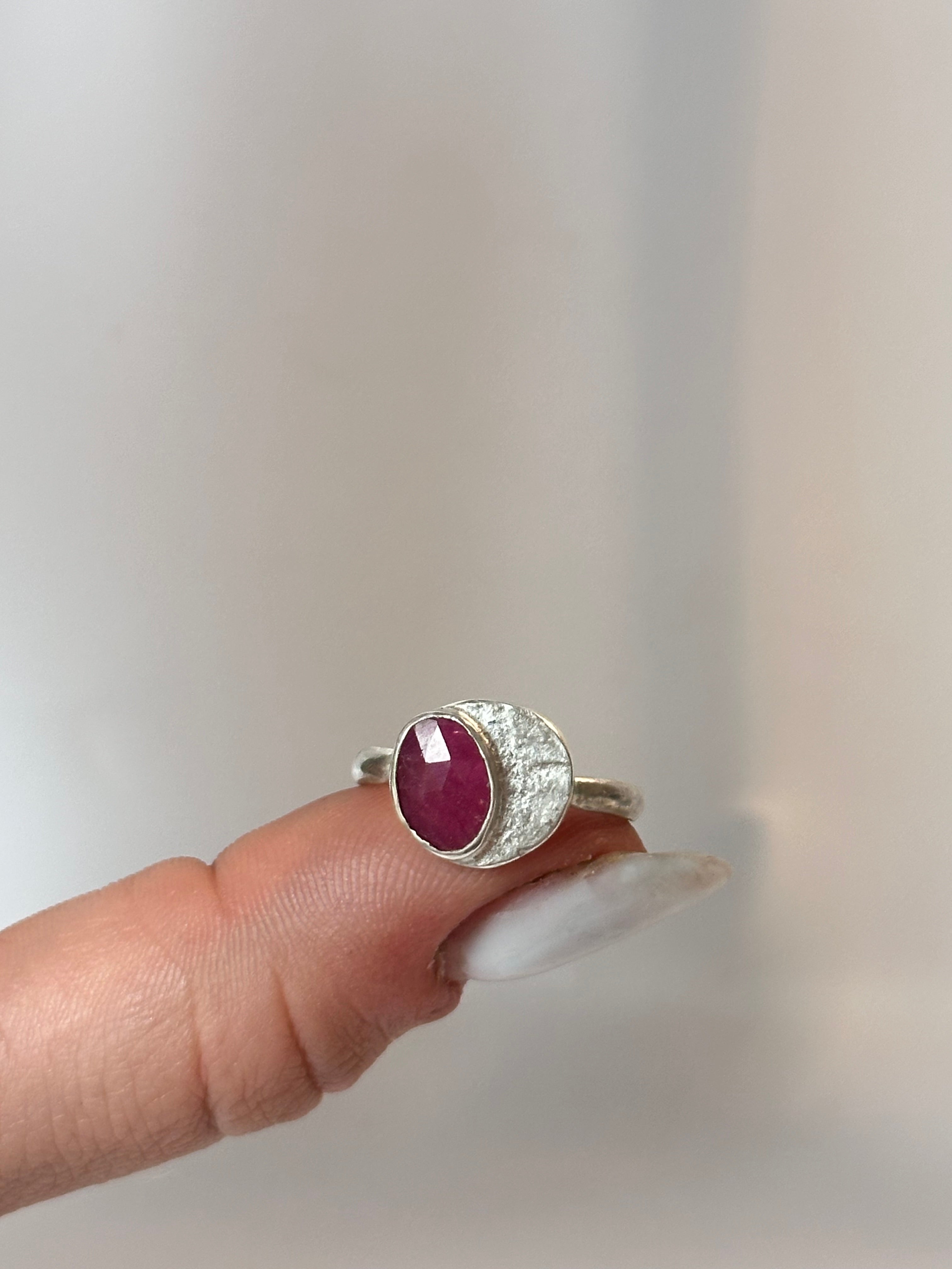 Pink Tourmaline Ingot Ring | size 7