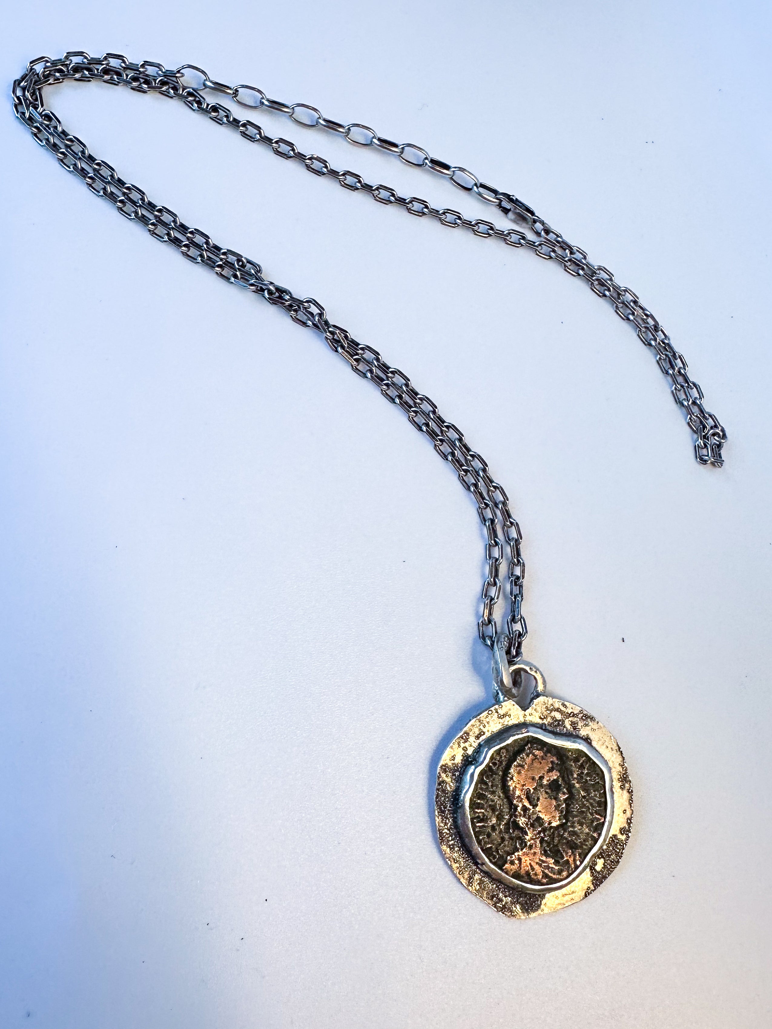 Ancient Roman Coin Pendant Necklace