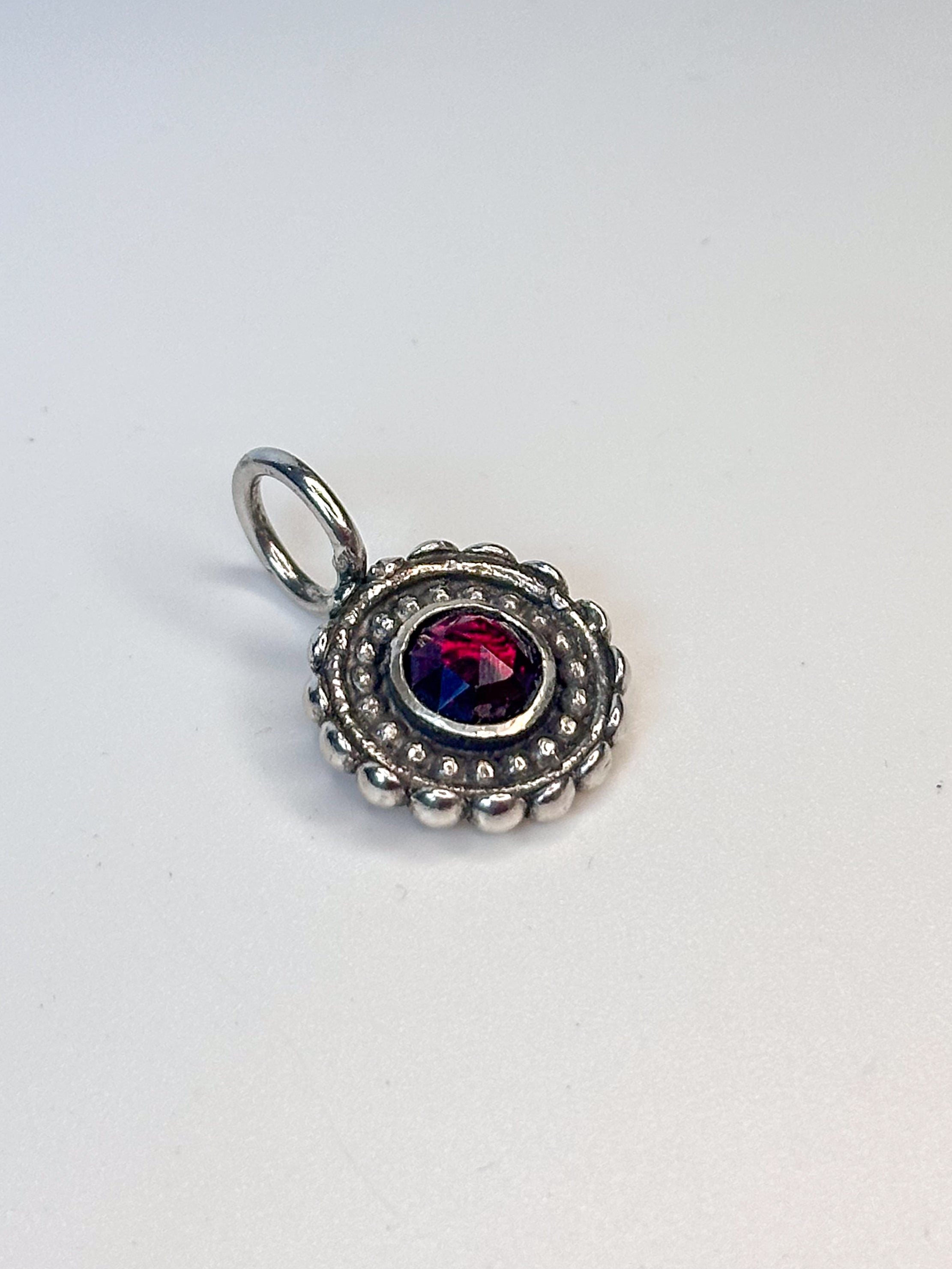 Garnet kaleidoscope Charm