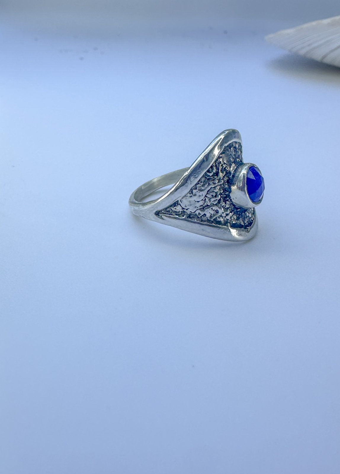 Star Dust Lapis Saddle Ring