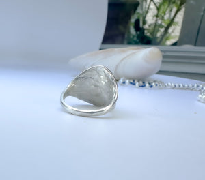 Star Dust Lapis Saddle Ring