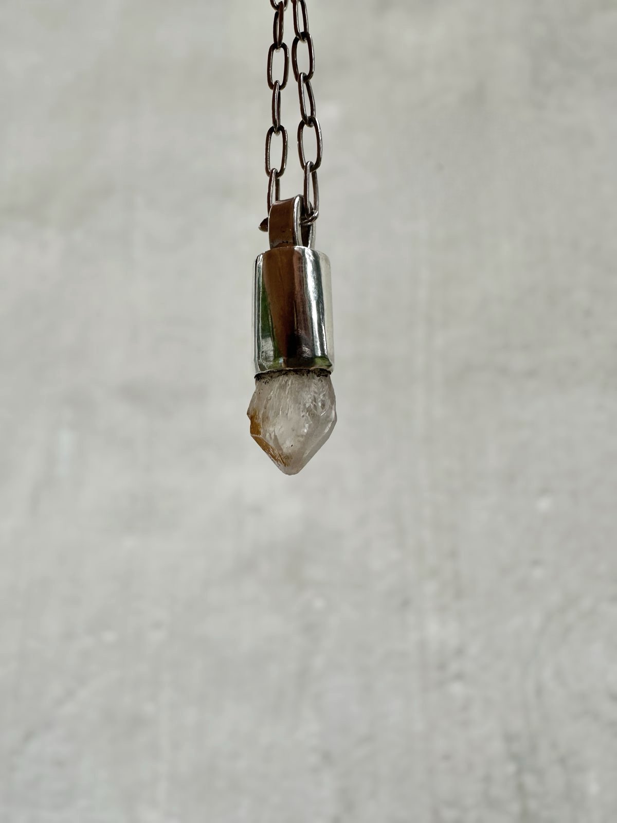 Baby Crystal Point talisman necklace