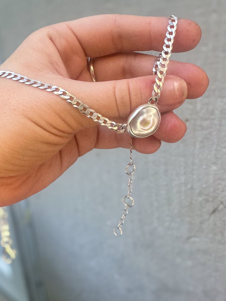 Baroque Pearl Curb Chain