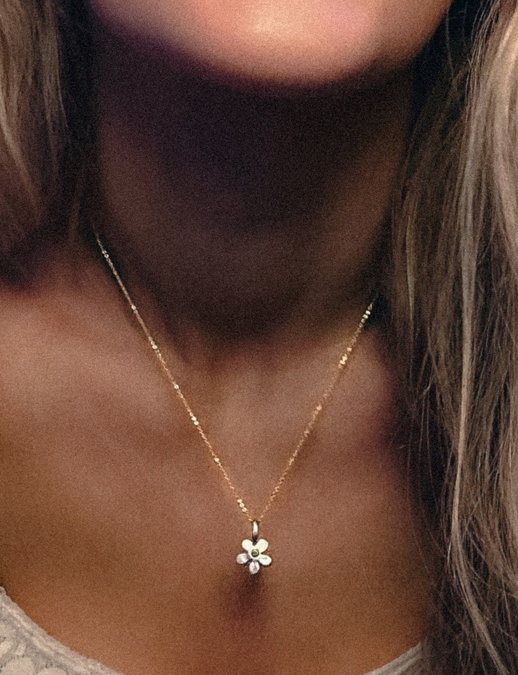 Darling Daisy Necklace | 14k gold, Sterling Silver