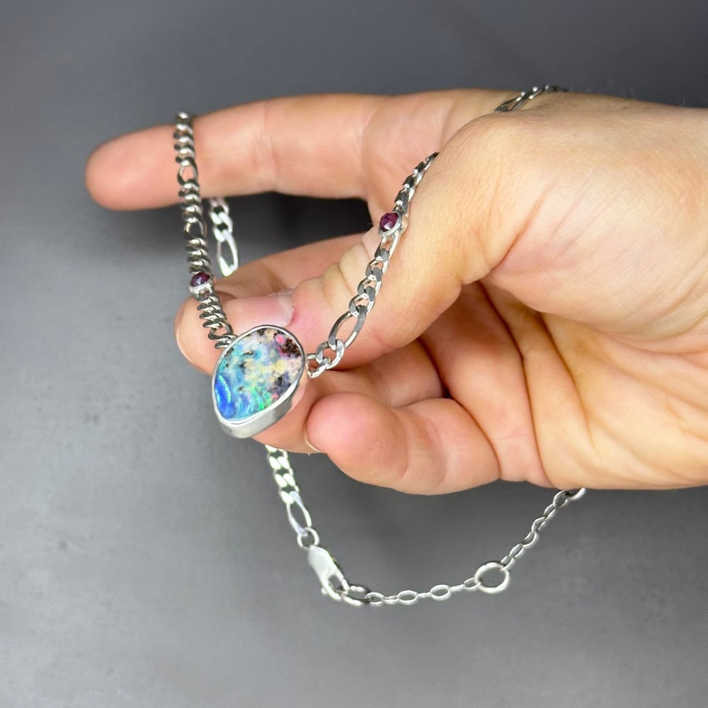 Day Dream Necklace | Australian Boulder Opal & Winza Sapphire