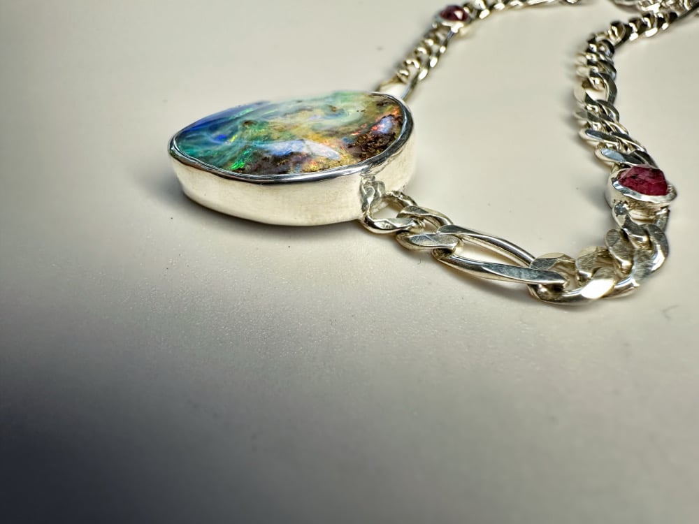 Day Dream Necklace | Australian Boulder Opal & Winza Sapphire