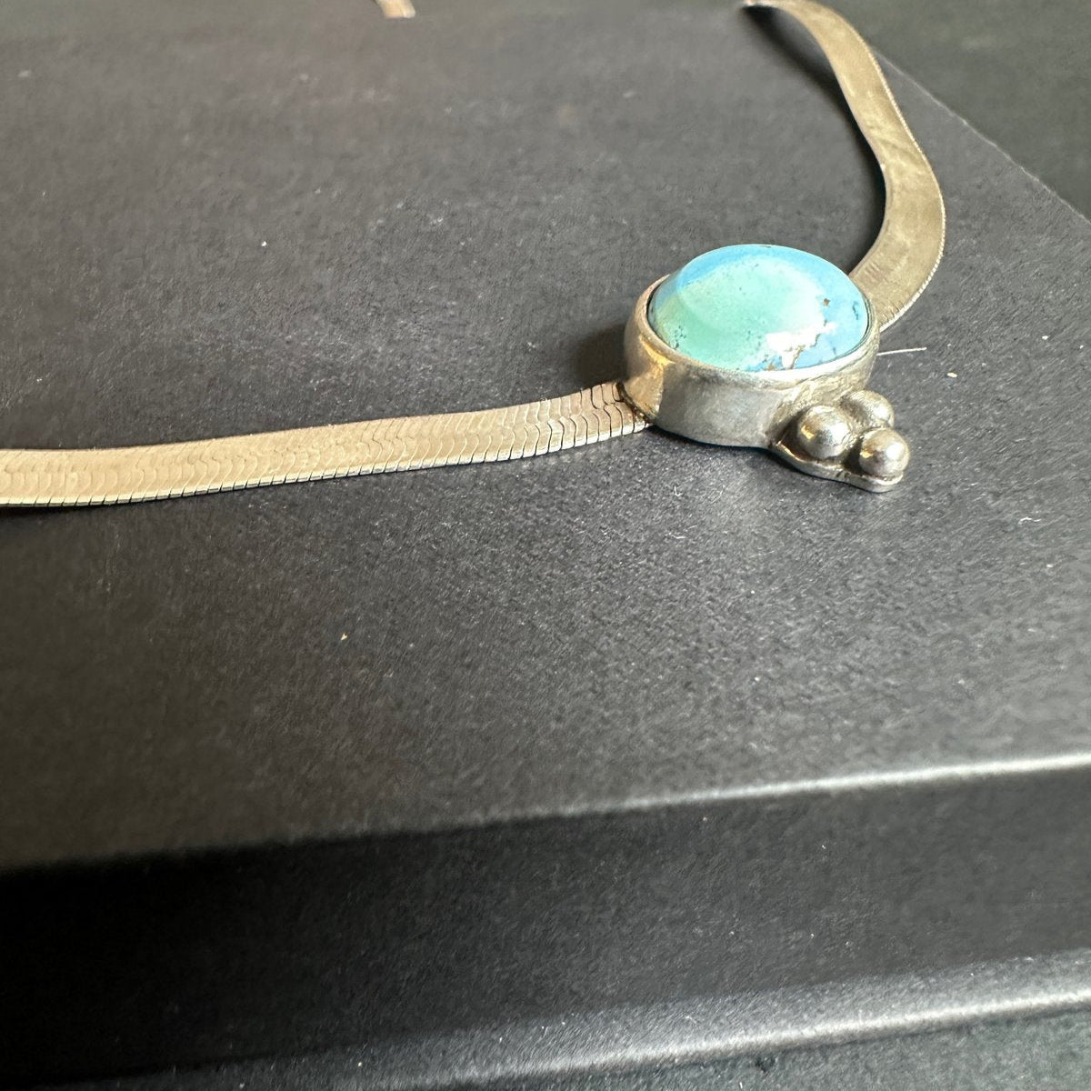 Herringbone Bubbles & Golden Hills Turquoise