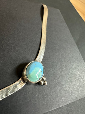 Herringbone Bubbles & Golden Hills Turquoise