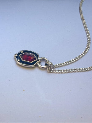 Hessonite Garnet Siren Pendant