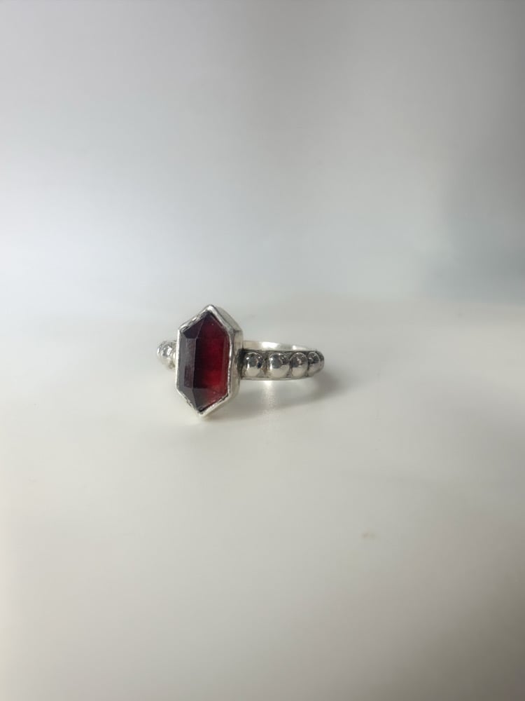 Hessonite Garnet Siren Ring | size 9