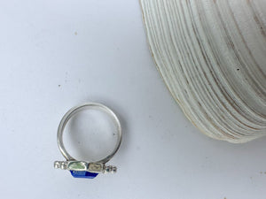 Lapis Bubbled Ring