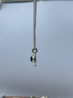 Lapis Ripple Charm Necklace