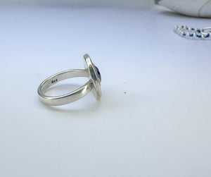 Rhodolite Garnet Compass Ring