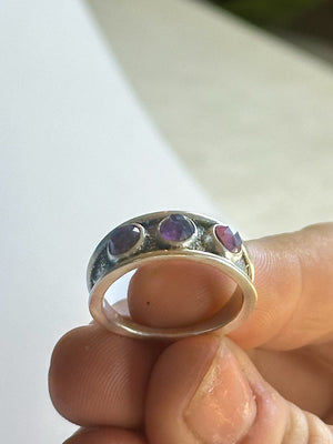 Winza Sapphire & Star Dust Halo Ring | Made to Size