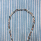 Aquamarine linked gemstone figaro - Jane Sydney Studio