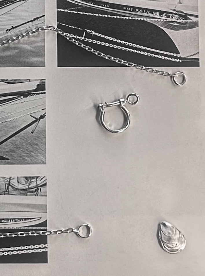 Silver Brackish Oyster Charm