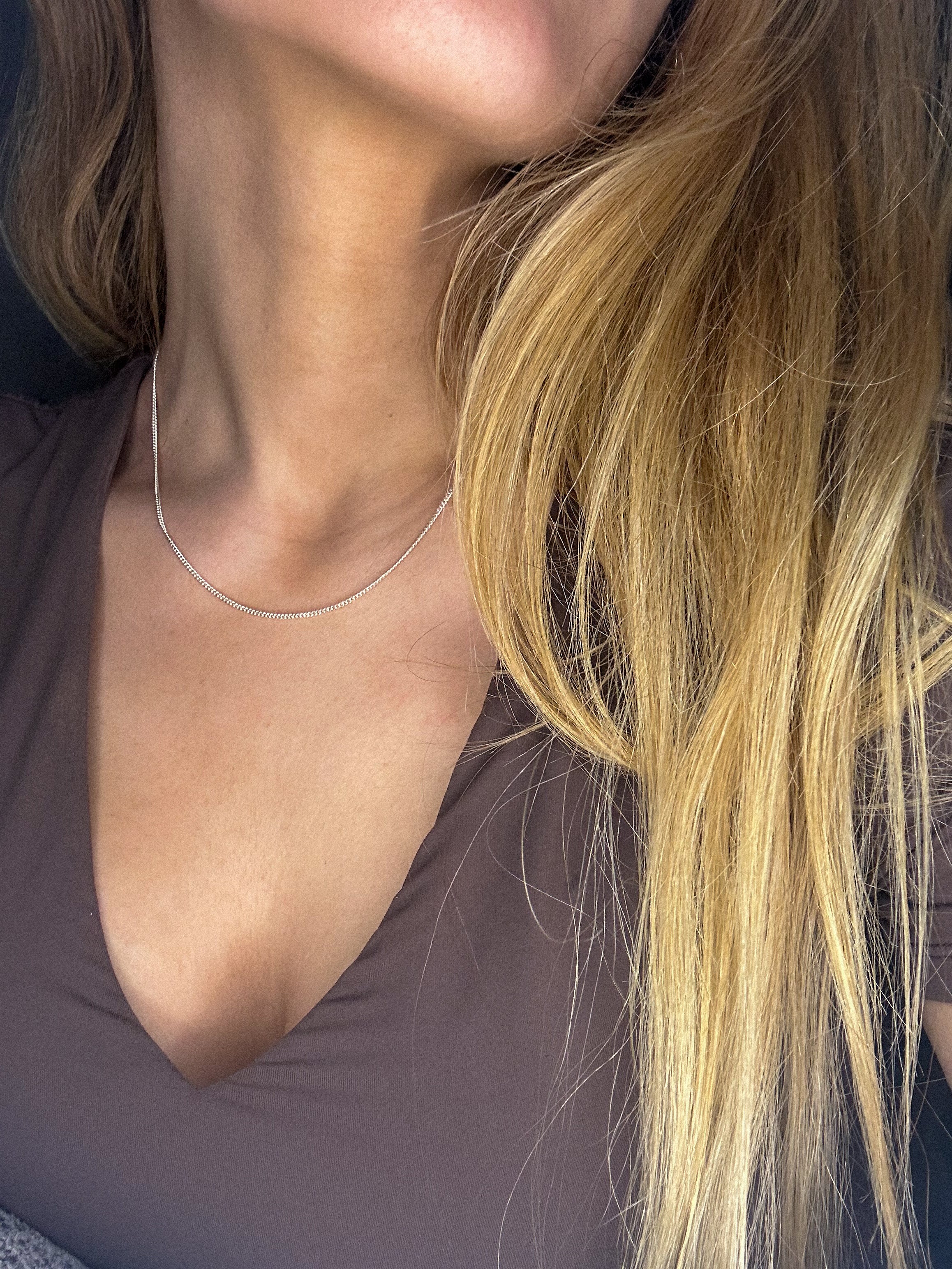 Classic itty Curb Chain | lobster clasp