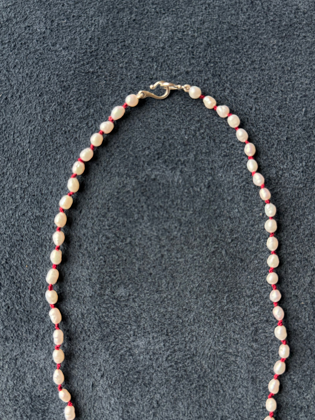 Not Your Mommas Unexpected Red Pearl Choker