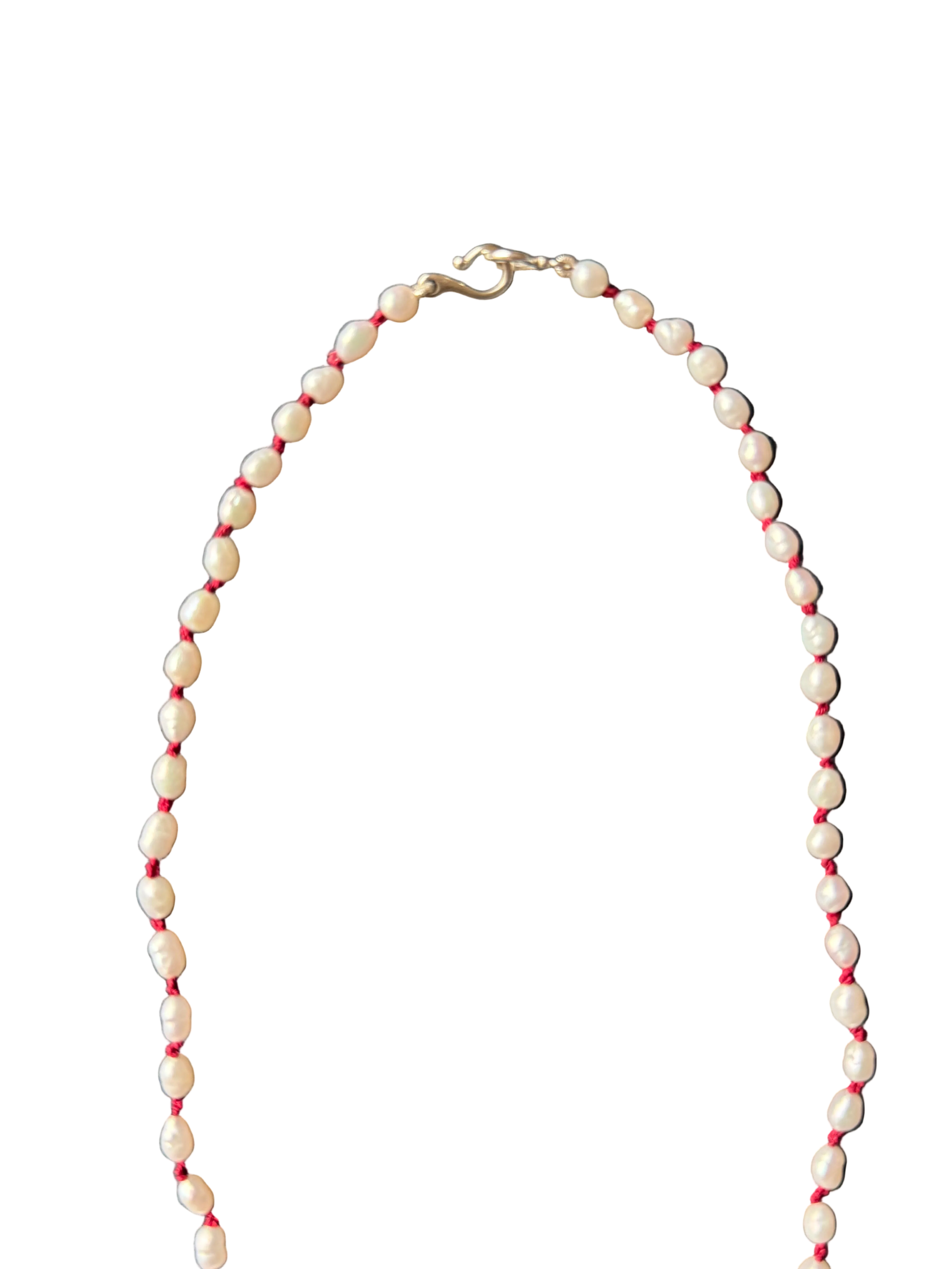 Not Your Mommas Unexpected Red Pearl Choker - Jane Sydney Studio