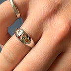Sapphire Sunset dome ring