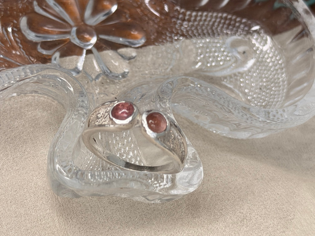 Pink Tourmaline Bowish Ring - Jane Sydney Studio