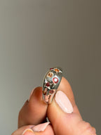 Sapphire Sunset dome ring