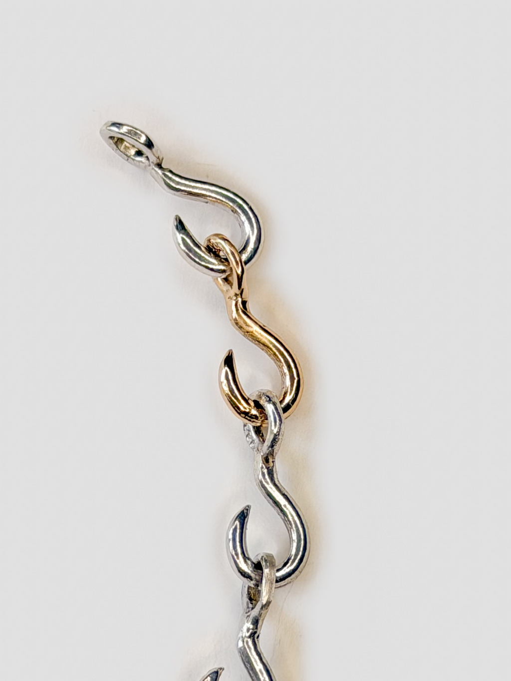 Hook charm 14k