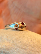 Sapphire Sunset dome ring