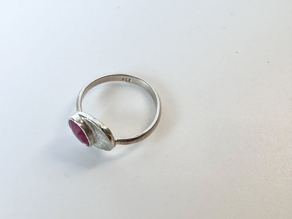 Pink Tourmaline Ingot Ring | size 7 - Jane Sydney Studio