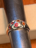 Sapphire Sunset dome ring