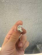 crescent moon face signet - Jane Sydney Studio