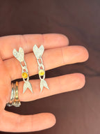 Wiggly fish Dangle studs - Jane Sydney Studio