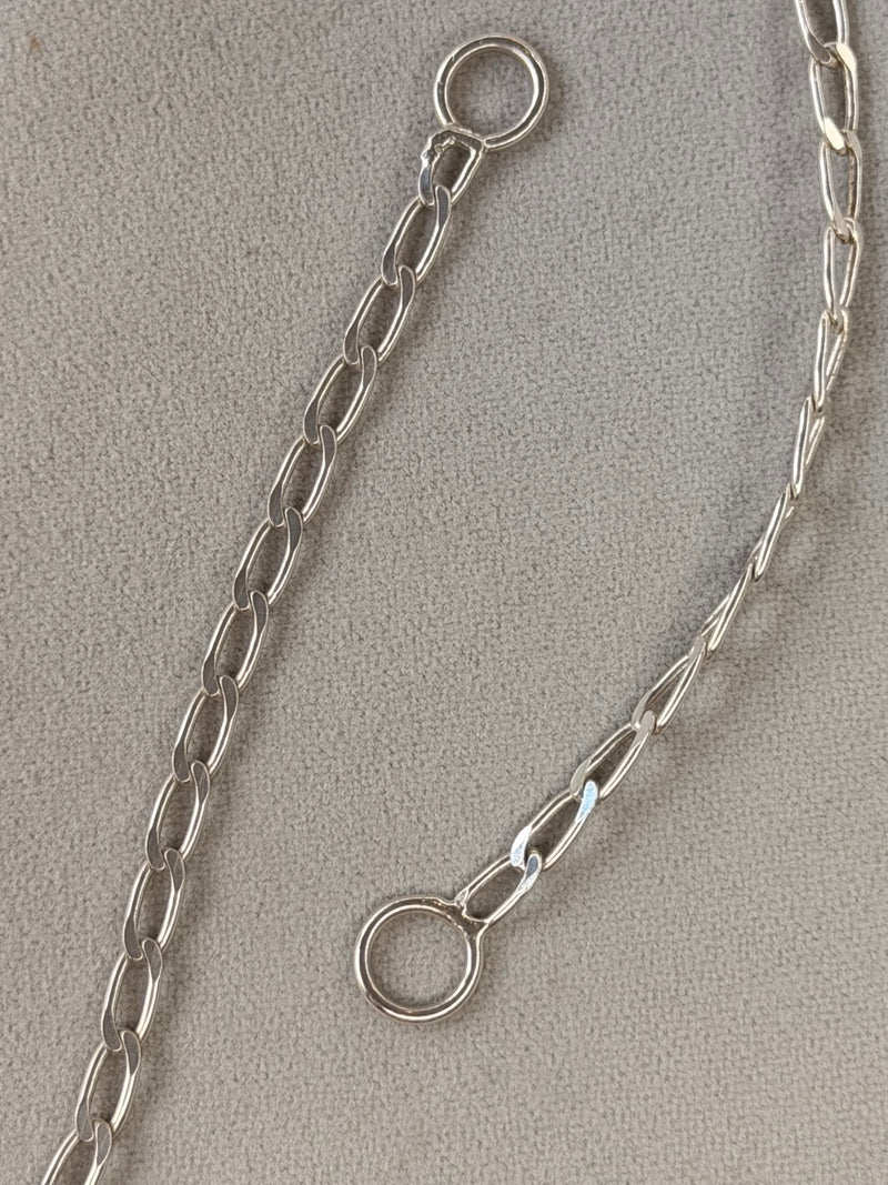 Elongated Curb Charm End Chain