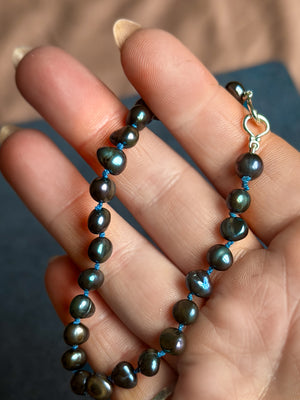 Not your Mommas Midnight Pearl 8" Strand