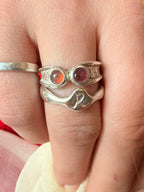 Pink Tourmaline Bowish Ring - Jane Sydney Studio