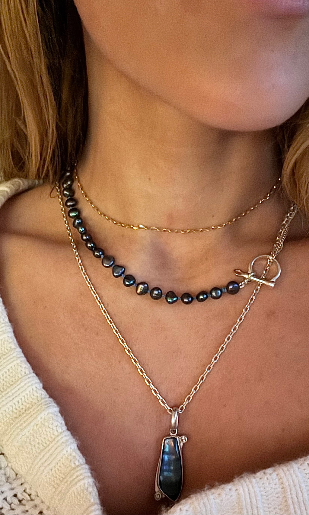 Not your Mommas Midnight Pearl 8" Strand