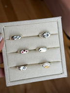 Several Sapphire's wavy Signet - Jane Sydney Studio