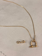 Hook charm 14k