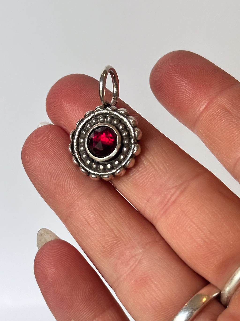 Garnet kaleidoscope Charm - Jane Sydney Studio