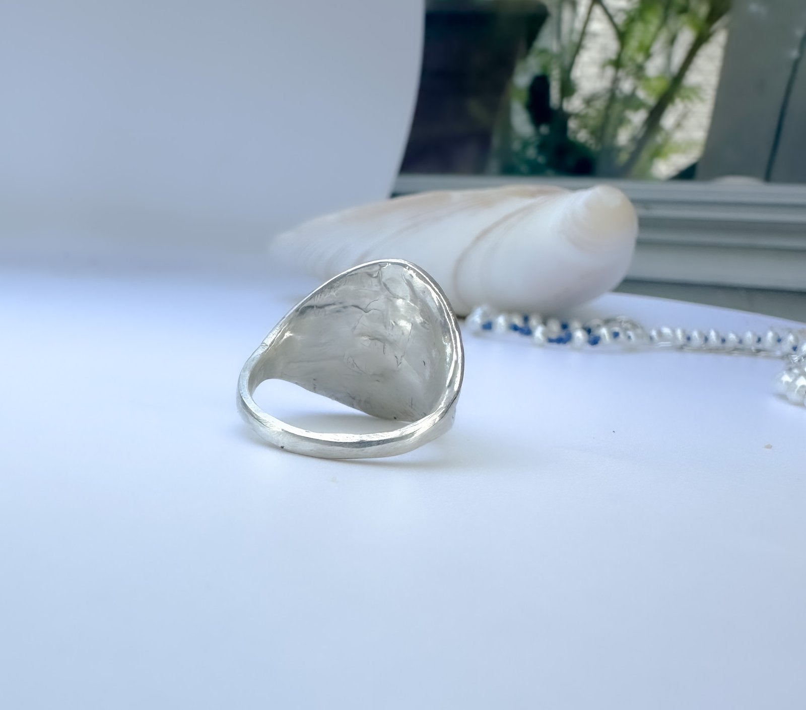 Star Dust Lapis Saddle Ring