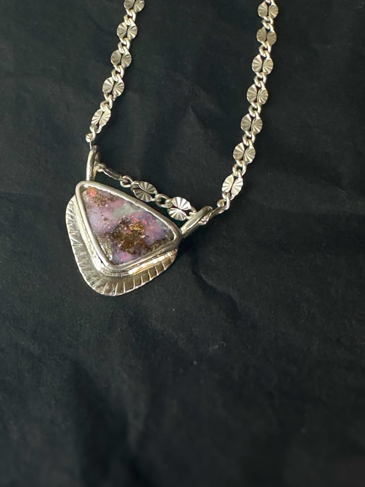 Spacey Boulder Opal Starburst Chain