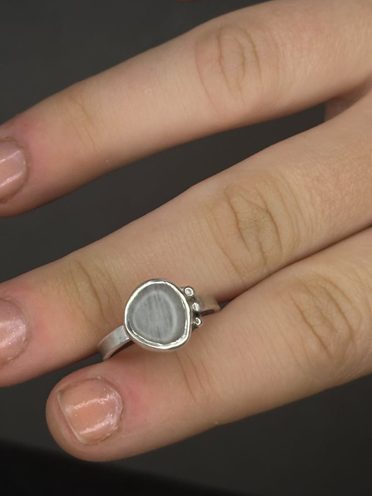 Cloud Pebble Ring | size 7