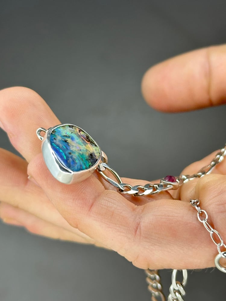 Day Dream Necklace | Australian Boulder Opal & Winza Sapphire 