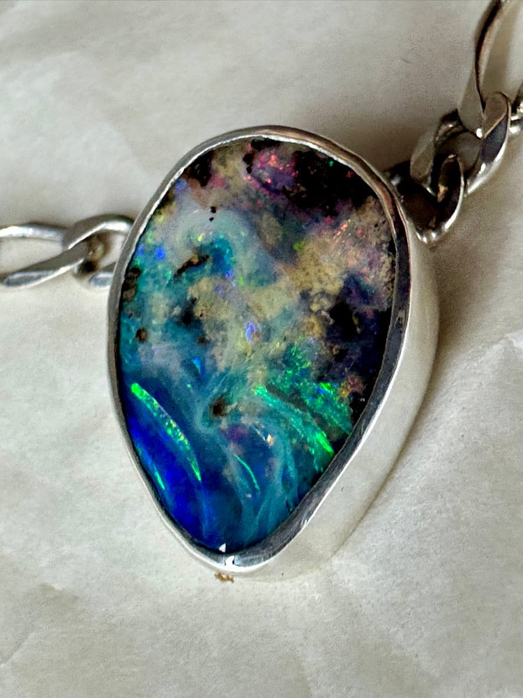 Day Dream Necklace | Australian Boulder Opal & Winza Sapphire 