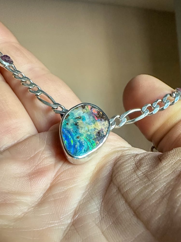 Day Dream Necklace | Australian Boulder Opal & Winza Sapphire 