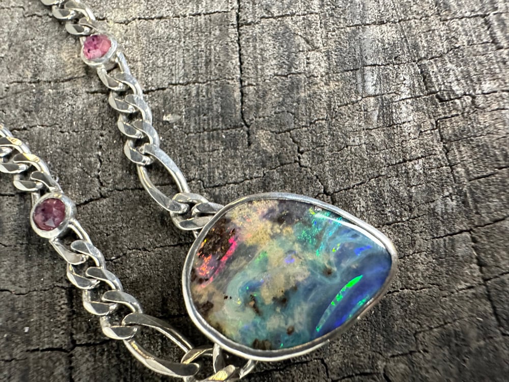 Day Dream Necklace | Australian Boulder Opal & Winza Sapphire 