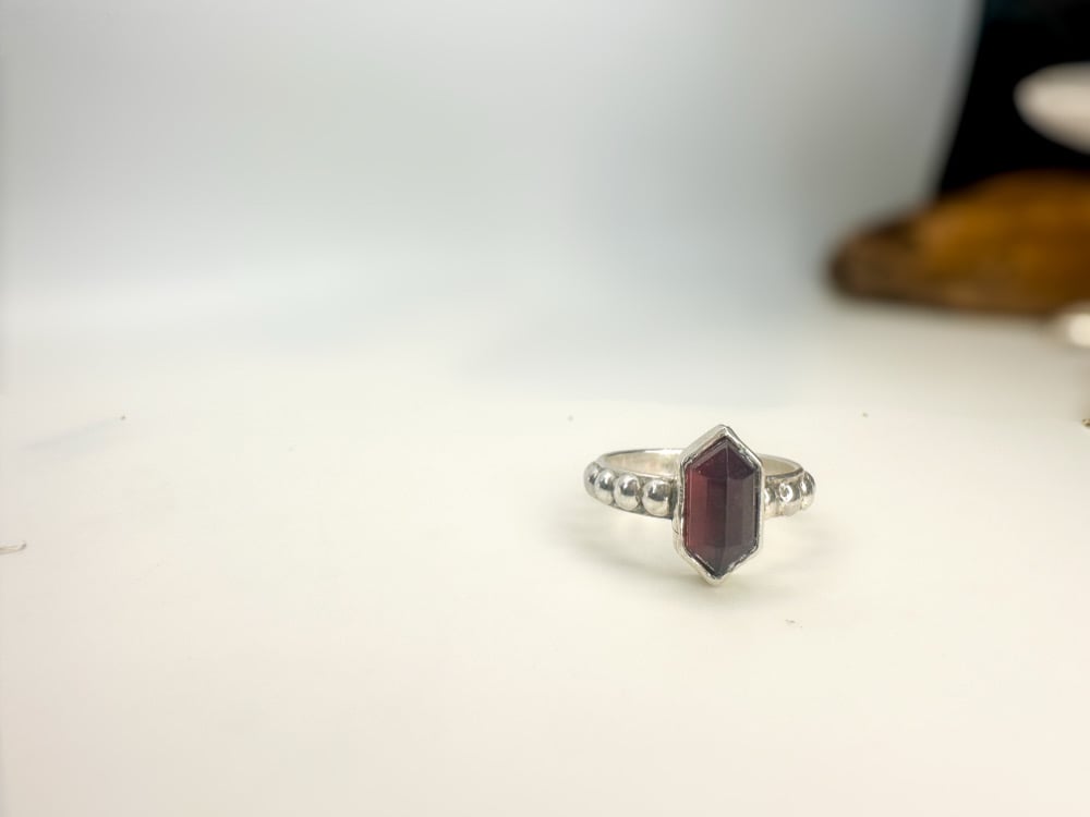 Hessonite Garnet Siren Ring | size 9