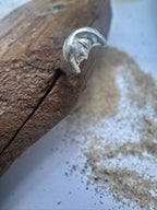 crescent moon face signet