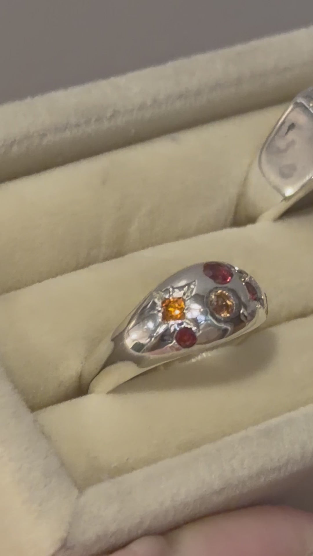 Sapphire Sunset dome ring